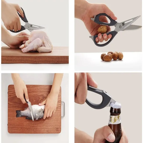 Xiaomi HUOHOU Stainless Steel Kitchen Scissors Non-slip Tool Kit – View 4