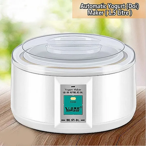 Yogurt Doi Maker Easy To Use Stainless Steel Automatic 1.5 Litter – View 5