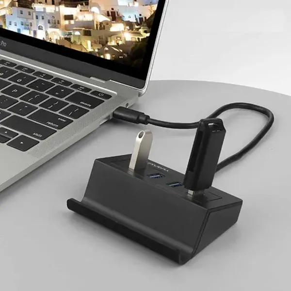 Yuanxin X-3209T Type-C Male to Quad USB Female Hub – View 3