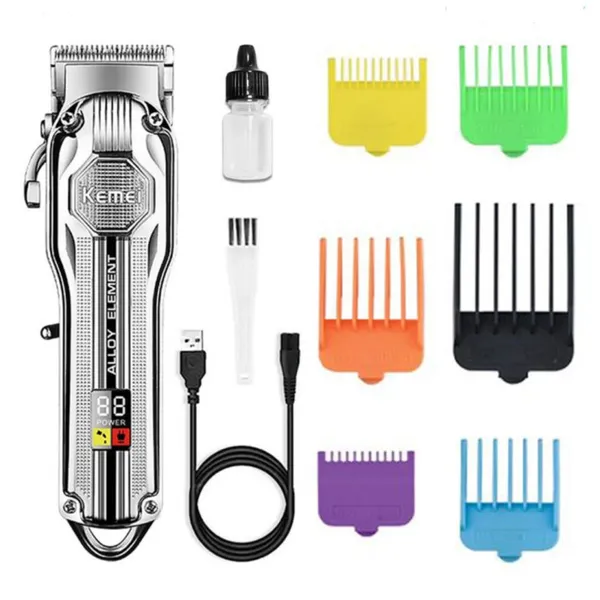 Kemei KM-517 USB Rechargeable Cordless Hair Trimmer – View 1