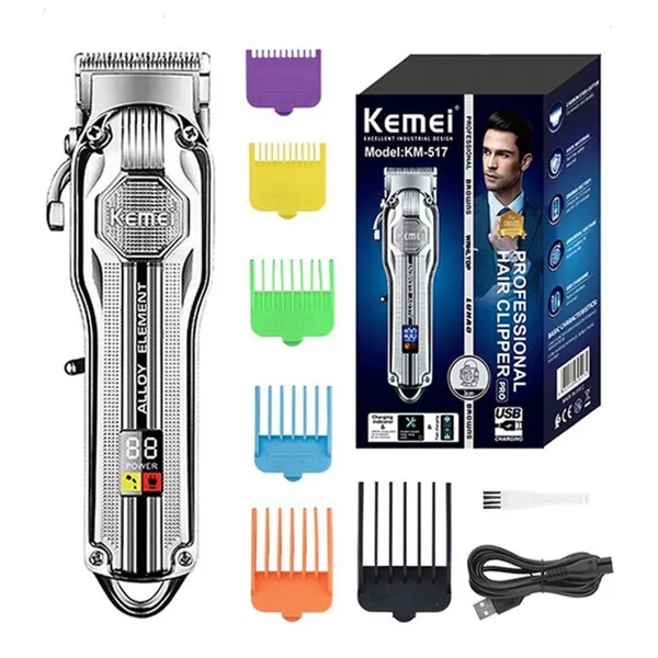 Kemei KM-517 USB Rechargeable Cordless Hair Trimmer – View 2