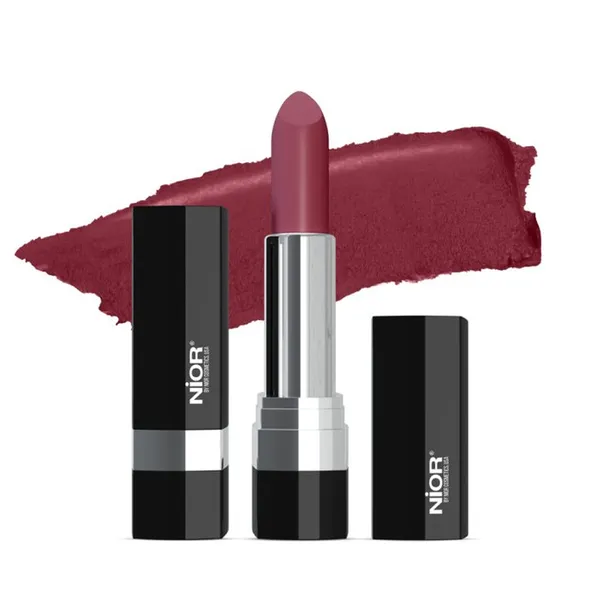 NIOR Velveteen Purple Rose Castor Seed Oil Matte Lipstick – View 1