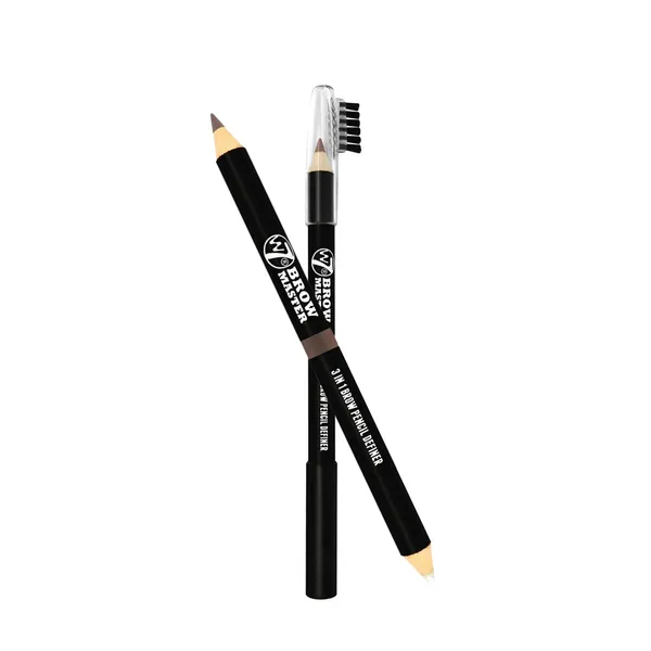 W7 Girl Eyebrow Pencil Master 3 in 1 Medium Brown – View 1