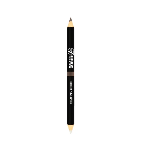 W7 Girl Eyebrow Pencil Master 3 in 1 Medium Brown – View 2