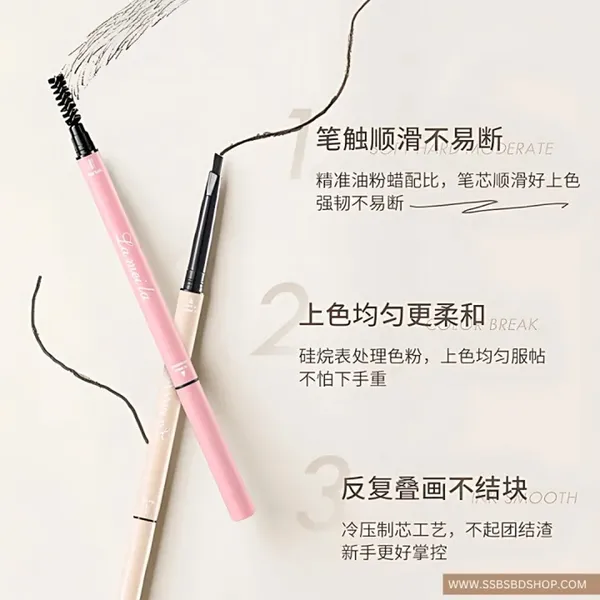 Lameila For Soft Dark Brow Feel Waterproof Double Head Eyebrow Pencil – View 4