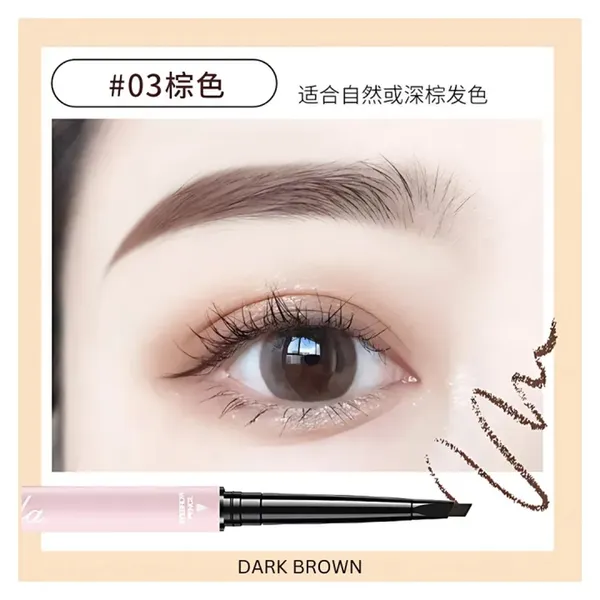 Lameila For Soft Dark Brow Feel Waterproof Double Head Eyebrow Pencil – View 2