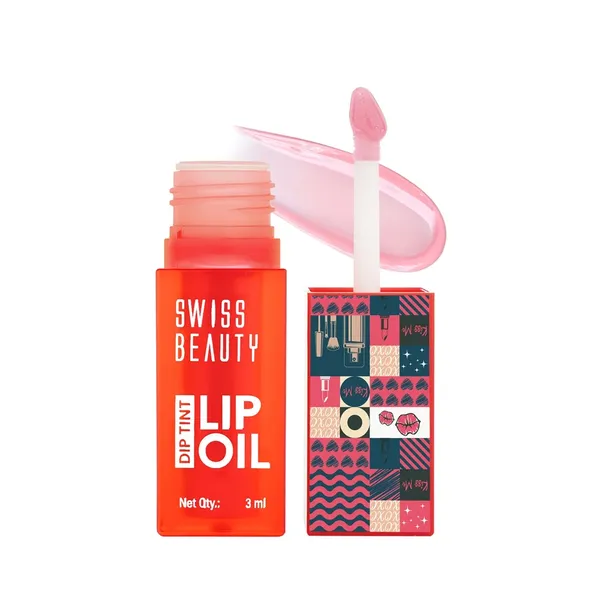 Swiss Beauty 01 Dip Tint Deep Moisturization Lip Gloss Oil Strawberry 3ml – View 1
