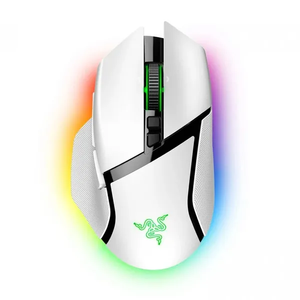 Razer Basilisk V3 Pro RGB Ergonomic Wireless Gaming Mouse – Color: White – View 1