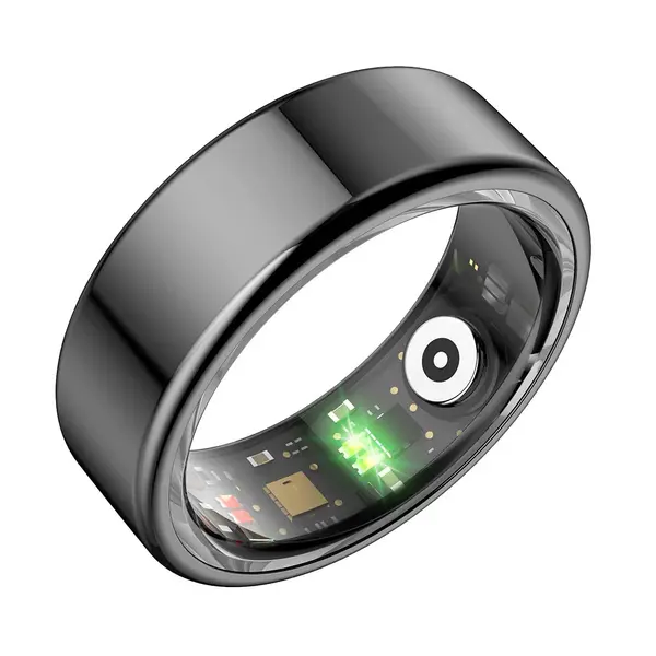 Ximax R02 Smart Ring Health Tracker, Fitness Tracker – Color: Black – View 3