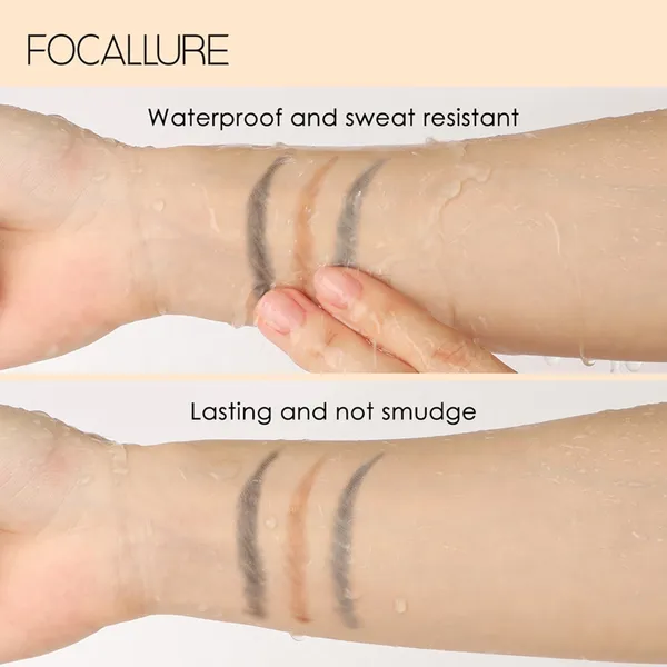 Focallure Fa18 Waterproof Auto Eyebrow Pencil 01 Dark Gray – View 5