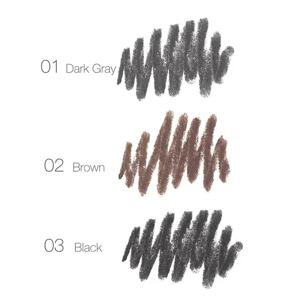 Focallure Fa18 Waterproof Auto Eyebrow Pencil 01 Dark Gray – View 3