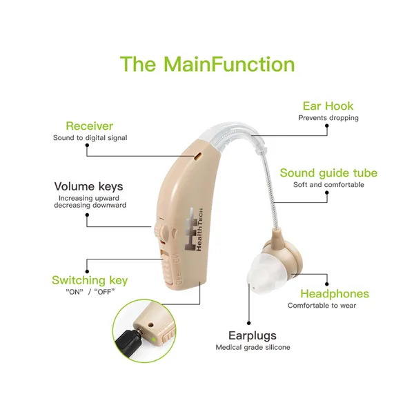 Health Tech MK202 Rechargeable Hearing Amplifier – View 6
