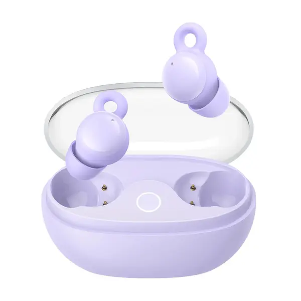 Joyroom JR-TS3 True Wireless Sleep Earbuds – Color: Purple – View 1