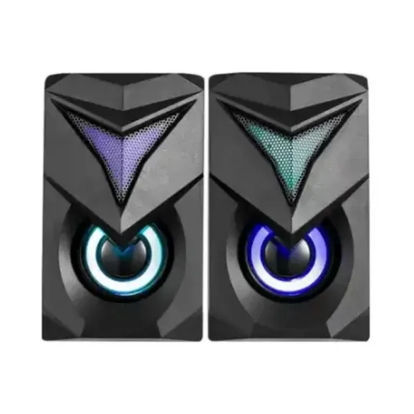 Xtrike Me SK-405 2.0 Channel Stereo RGB Gaming Speaker – Color: Black – View 2