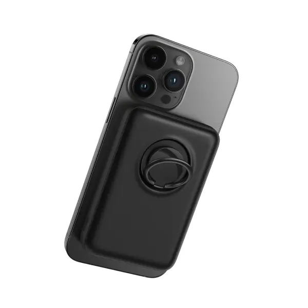 JOYROOM JR-W050 Magnetic Wireless 20W High Capacity Power Bank – Color: Black – View 2