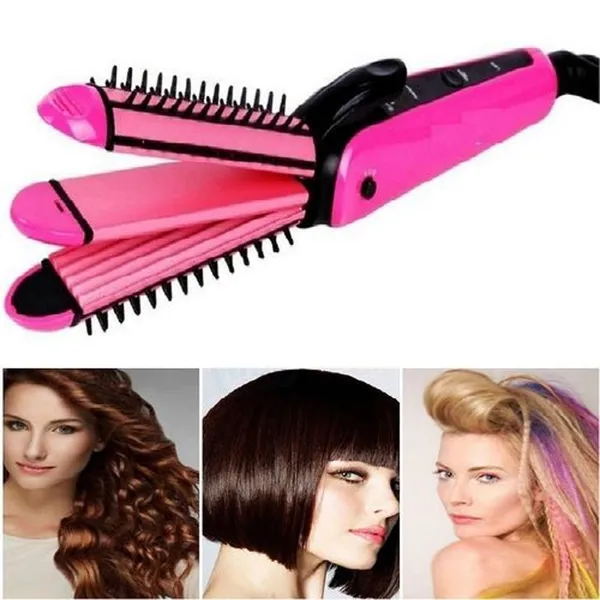 Kemei Km 6855 Multifunctional Hair Stick Curler Rollers And Straightener – View 5