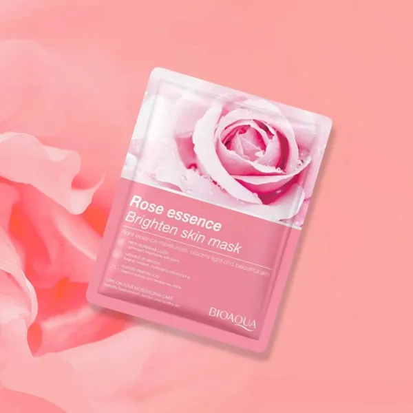 Bioaqua Rose Essence Brighten Natural Skin Sheet Mask 25G – View 3