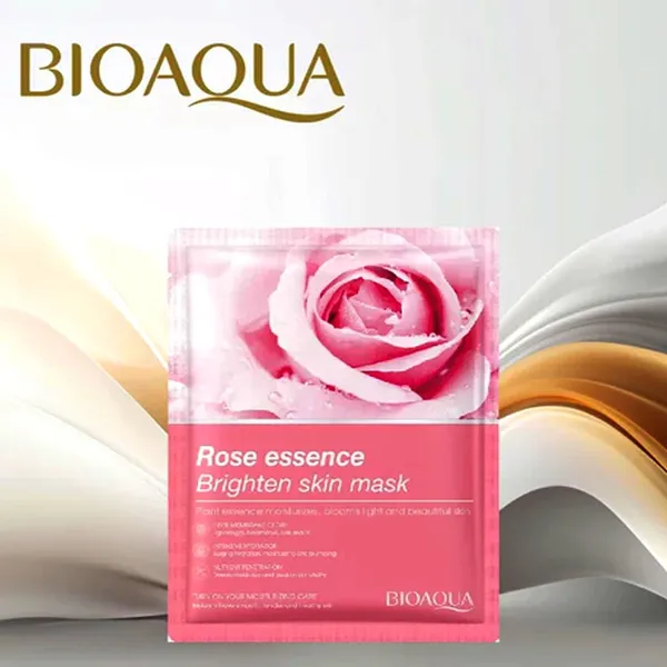 Bioaqua Rose Essence Brighten Natural Skin Sheet Mask 25G – View 2