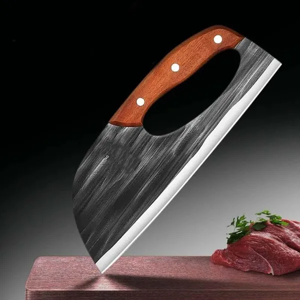 Kitchen Household 50Cr15MoV Slicing Steel Wood Handle 24cm – View 4