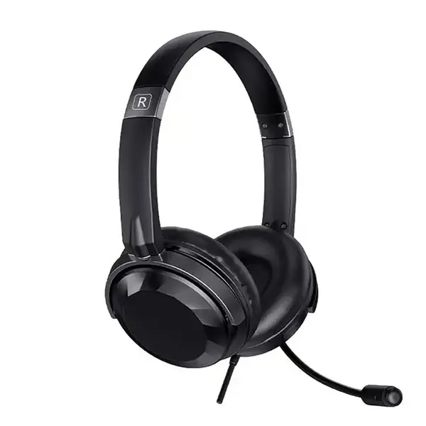 Havit H217D Wired Black Stereo Headphone With Microphone – View 2