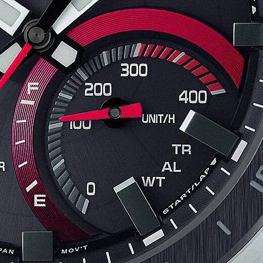 Casio ECB-900DB-1ADR Edifice Bluetooth Stainless Steel Tough Solar Men’s Watch – Dial Color: Red, Strap Color: Silver – View 4