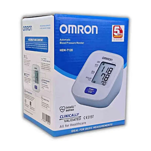 OMRON HEM-7120 Automatic Digital Blood Pressure Machine – View 3
