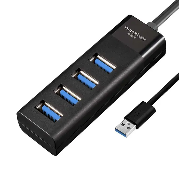 Yuanxin X-3328L USB Male to Tri USB 2.0 & USB 3.0 Female Hub – View 2