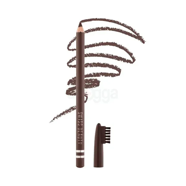 Swiss Beauty 102 Waterproof Eyebrow Pencil Dark Brown – View 1