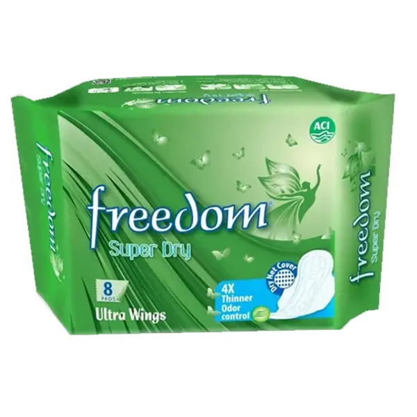 Freedom Ultra Wings Sanitary Pad with LeakGuard Protection – View 1