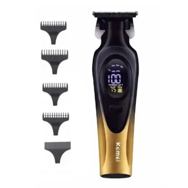 Kemei KM-1730 Rechargeable Beard & Hair Clipper Trimmer – Color: Gold – View 3