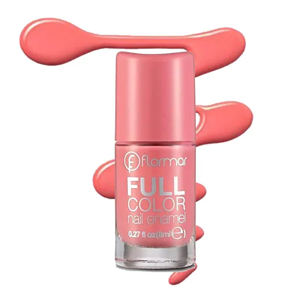 Flormar Full Color Nail Enamel FC63 Comfy Coral Nail Polish – View 1