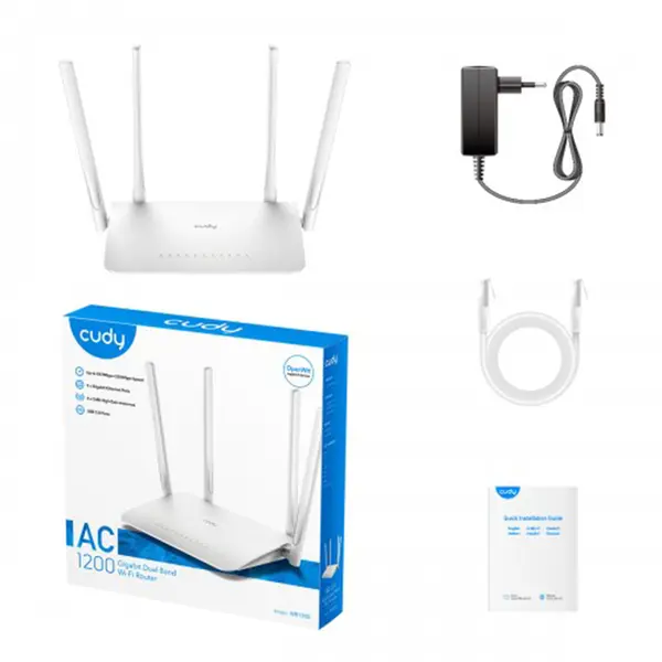 Cudy WR1300 AC1200 Gigabit Dual Band Wi-Fi Router – View 3