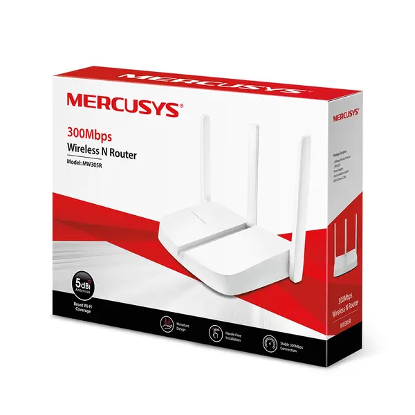 Mercusys MW305R 300Mbps 3 Antenna Wireless N Router – View 4