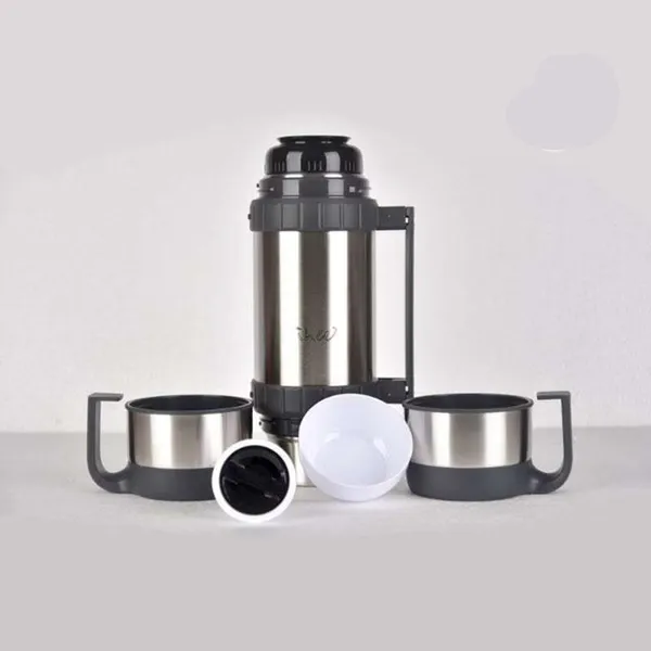 Premium Stainless Steel Vacuum Flask 1600 Ml Silver Color – View 2