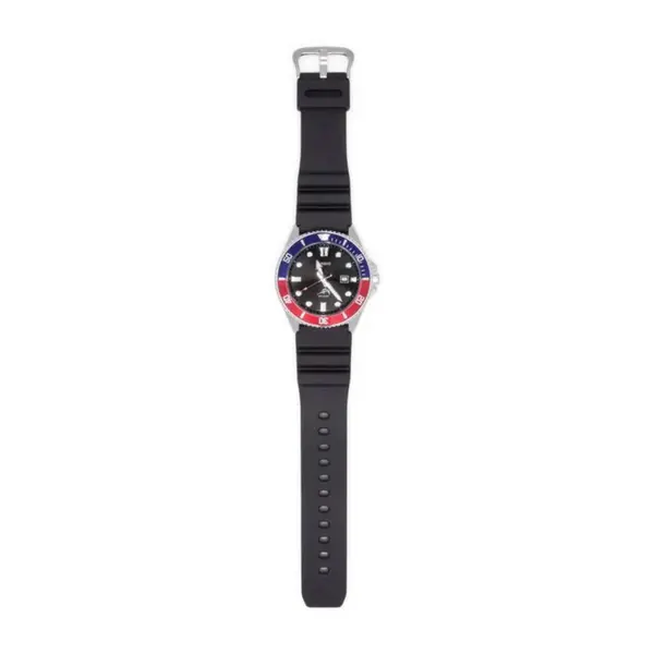 Casio MDV106B-1A1VCF Duro Submariner Marlin Anti-reverse Bezel Chronograph Diver's Quartz Watch – Dial Color: Red, Strap Color: Black – View 4