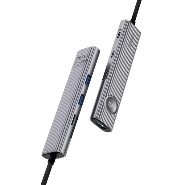 WiWU Traveling Series Wi-HB001 8 in 1 Docking Station – View 2