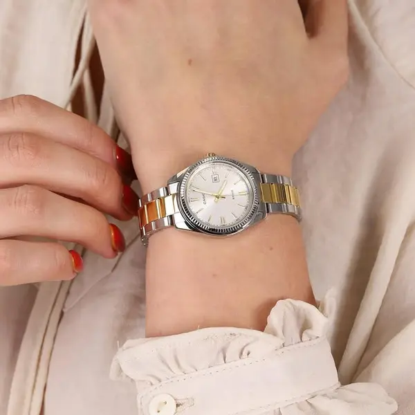 Casio LTP-1302SG-7AVDF Enticer Stainless Steel Two Tone Chain Ladies' Wristwatch – View 6