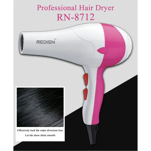 Redien RN-8712 Professional Hair Dryer 1200W – View 3