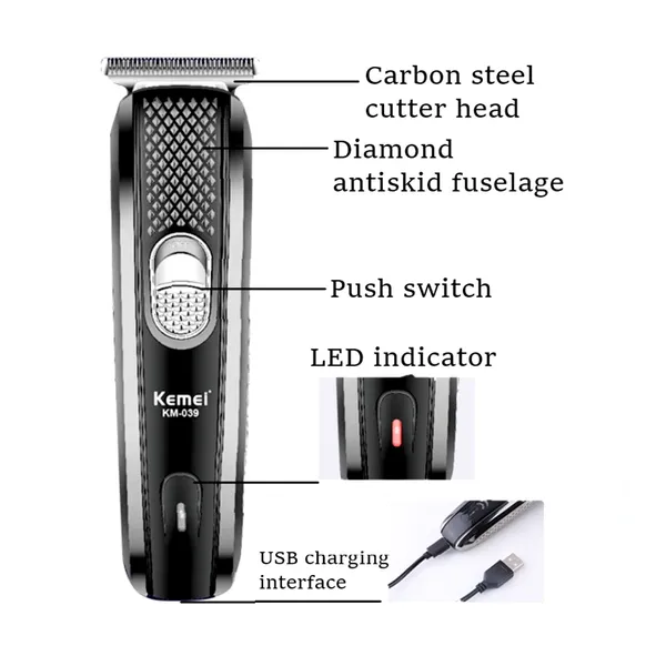 Kemei KM-039 Professional Hair Clipper All Age Group trimmer – View 3