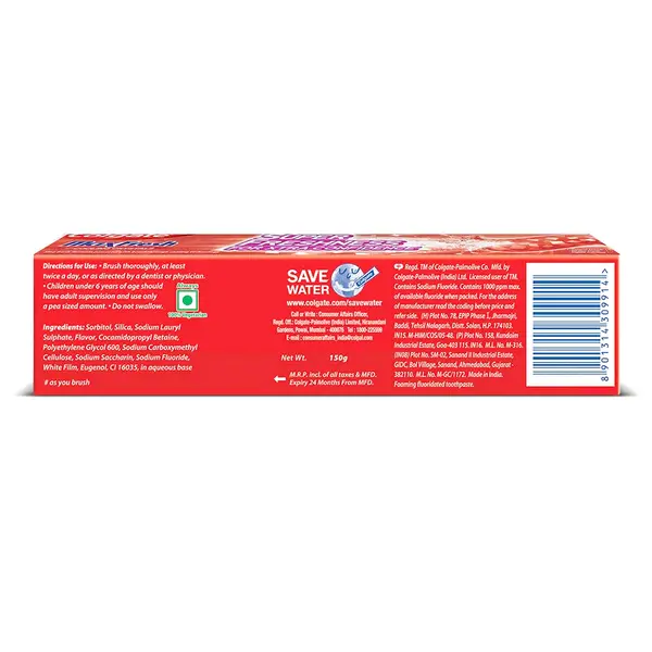 Colgate Max Fresh Red Gel Freshening Toothpaste – View 5
