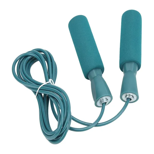 Steel Wire Jumping Rope Adjustable Skipping Rope – Color: Green – View 2