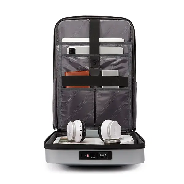 Bange BG-7682 TSA Combination Lock And USB Type-C Port Backpack – Color: White – View 2