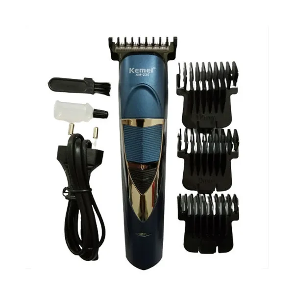 Kemei KM-235 Professional Stainless Steel Hair Trimmer For Men – Color: Blue – View 2