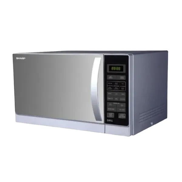 SHARP R-32A0-SM-V 25L Silver Touch Control Microwave Oven – View 2
