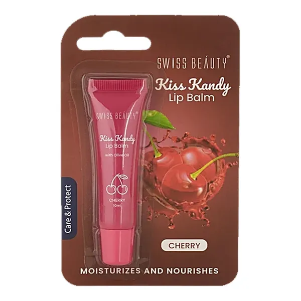 Swiss Beauty Kiss Beauty Alcohol Free Lip Balm Cherry – View 5
