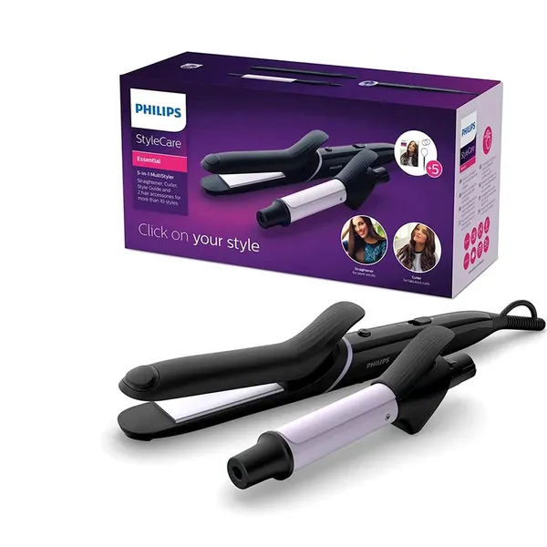 Philips BHH811/00 Essential 5-in-1 Hair Straightener & Curler – View 4