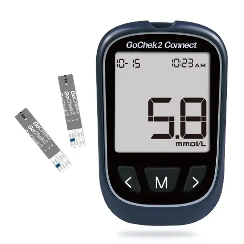 GoChek2 Connect Blood Glucose Monitoring System with Set – View 2