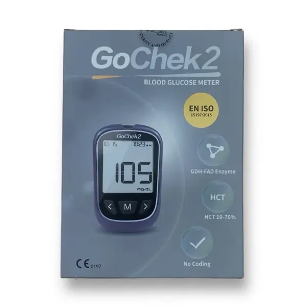 GoChek2 Connect Blood Glucose Monitoring System with Set – View 4