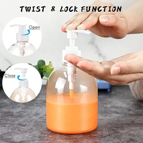 Refillable Empty Pump Plastic Bottle Hand Wash Pump Liquid Soap Dispenser 500ML – View 2