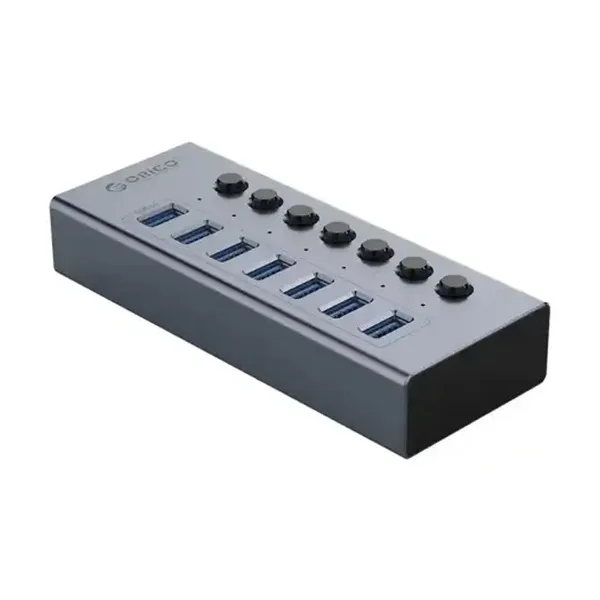 ORICO BT2U3-7AB 7-Port USB3.0 Hub with Individual Switches – View 3